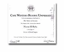 Case Western Reserve University award for Dr. Nivine Y. El-Refai