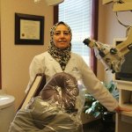 Dr. El-Refai in patient room