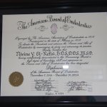 The American Board of Endodontics award for Dr. Nivine Y. El-Refai